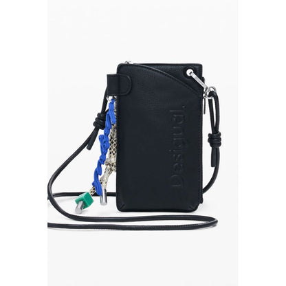 Desigual Schwarze Polyethylen-Damenbrieftasche