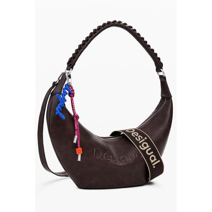 Desigual Braune Polyethylen-Damenhandtasche