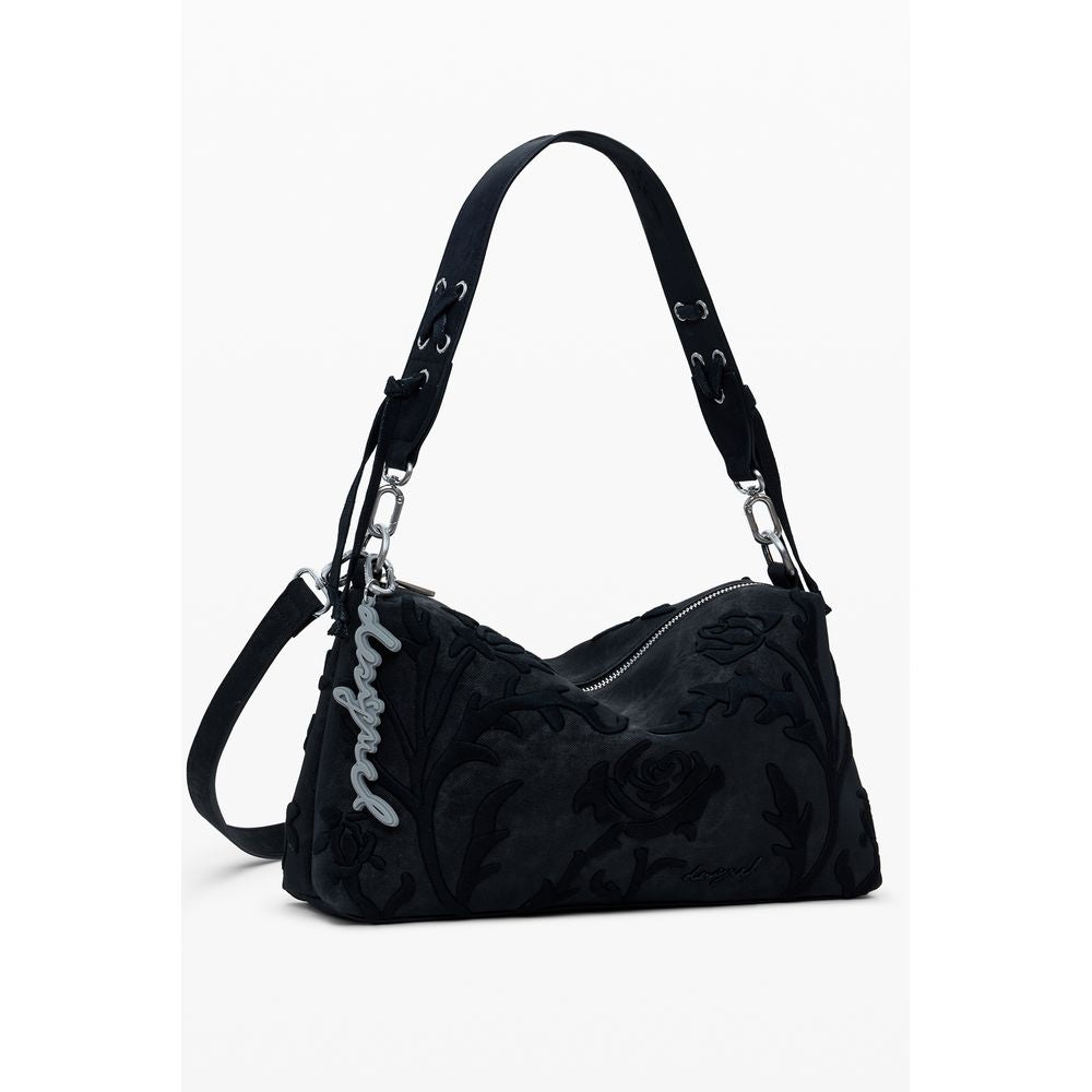 Desigual Schwarze Polyethylen-Damenhandtasche