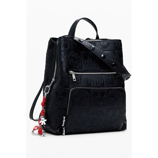 Desigual Schwarzer Polyethylen-Rucksack für Damen