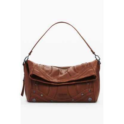 Desigual Braune Polyethylen-Damenhandtasche