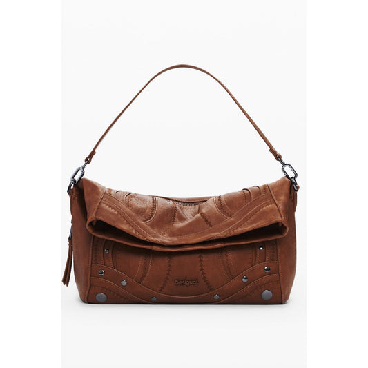 Desigual Braune Polyethylen-Damenhandtasche