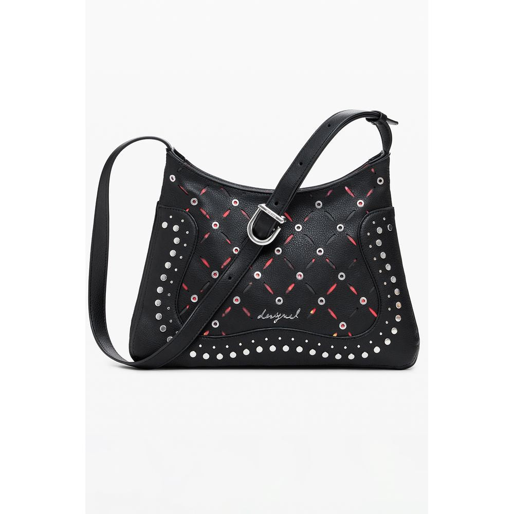 Desigual Schwarze Polyethylen-Damenhandtasche