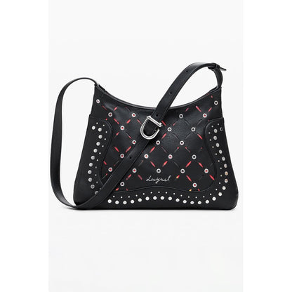 Desigual Schwarze Polyethylen-Damenhandtasche