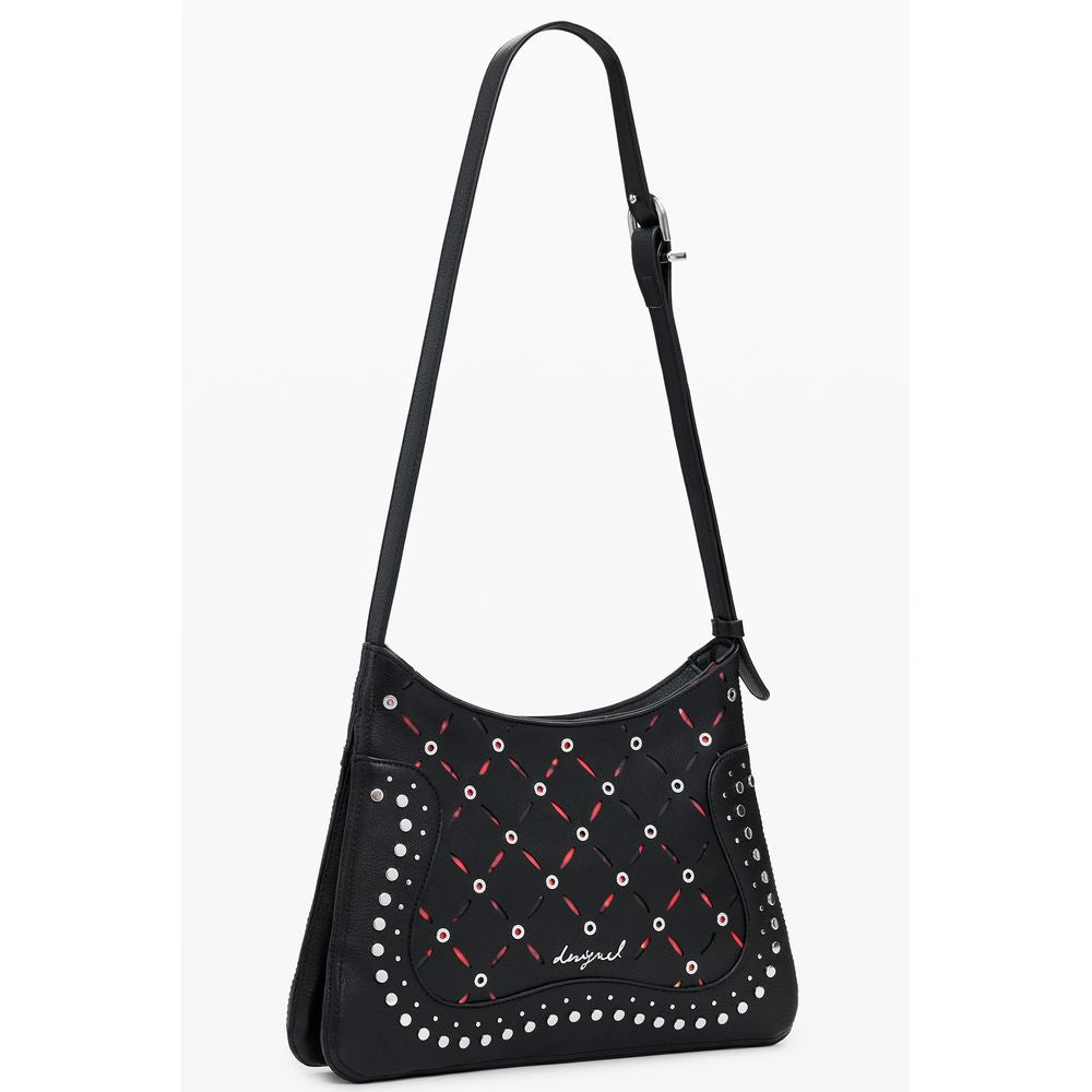Desigual Schwarze Polyethylen-Damenhandtasche