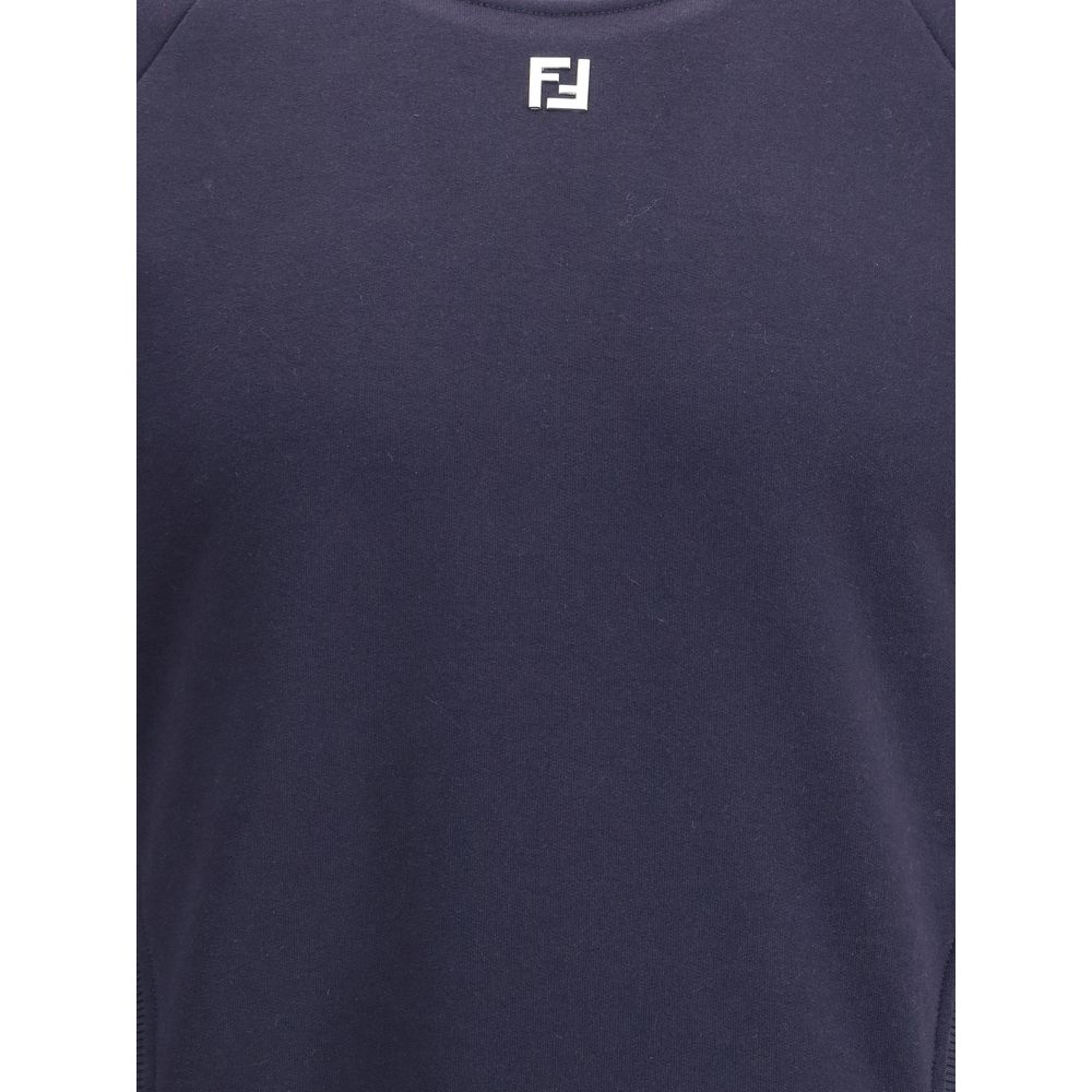 Fendi Blaues Baumwoll-Sweatshirt