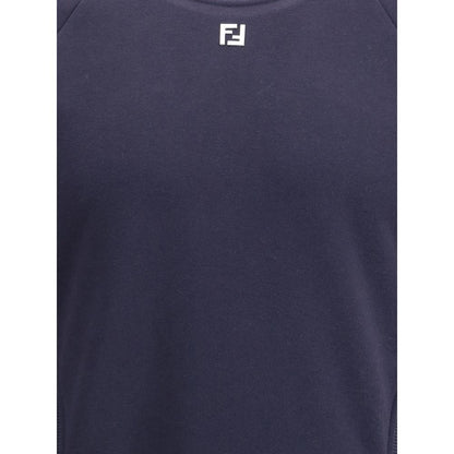 Fendi Blaues Baumwoll-Sweatshirt
