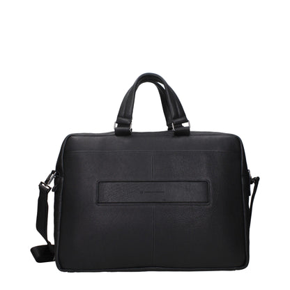 Piquadro Schwarze Business- und Laptoptaschen aus Leder