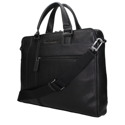 Piquadro Schwarze Business- und Laptoptaschen aus Leder