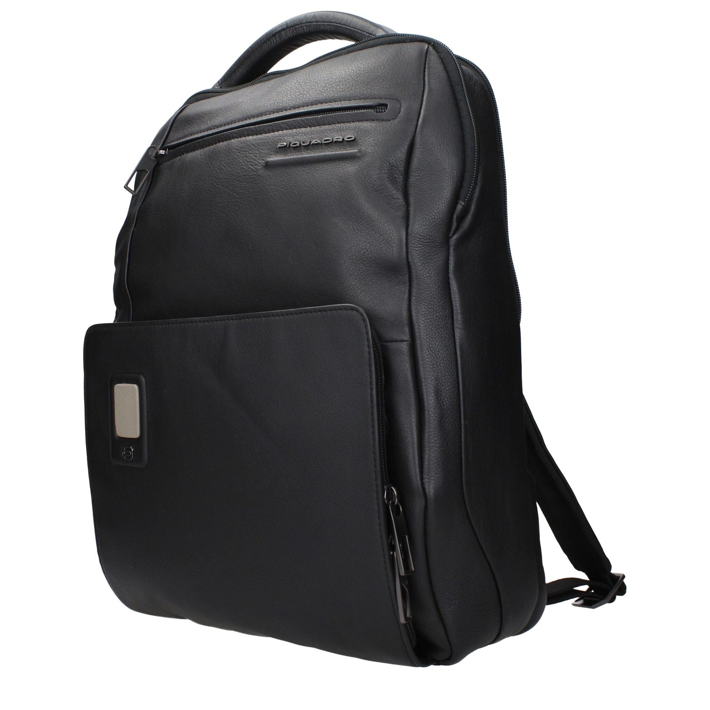 Piquadro Schwarze Lederrucksäcke