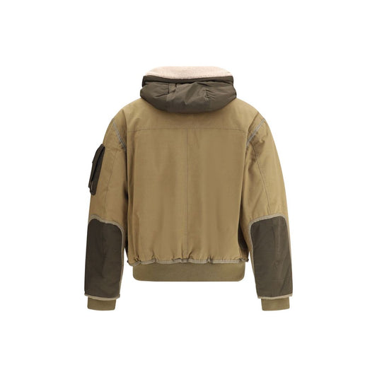 Parajumpers Grüne Baumwoll-Bomberjacke