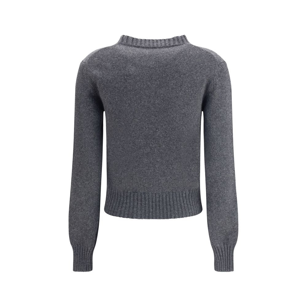 Ami Paris Grauer Kaschmir-Pullover aus Kaschmir
