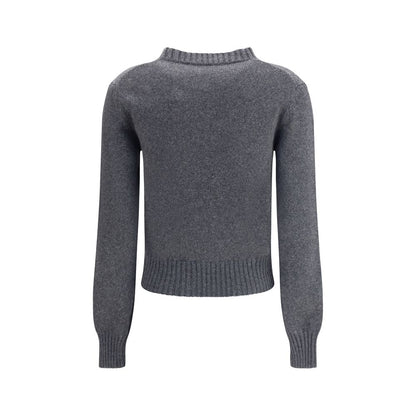 Ami Paris Grauer Kaschmir-Pullover aus Kaschmir