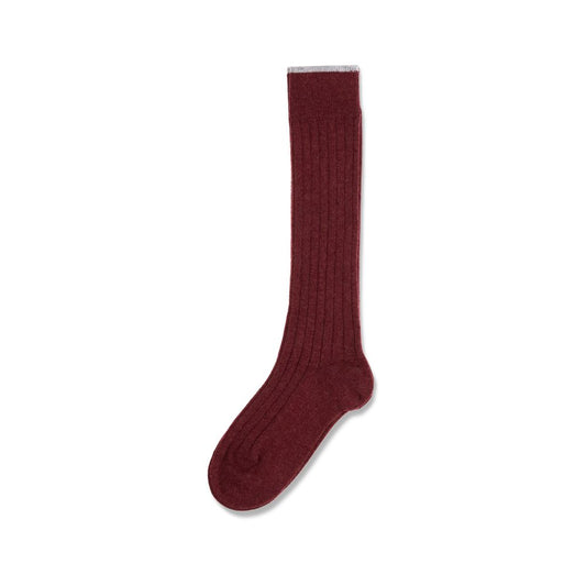 Brunello Cucinelli Kaschmirsocken in Bordeaux