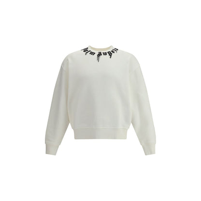 Palm Angels Cream Cotton Sweatshirt