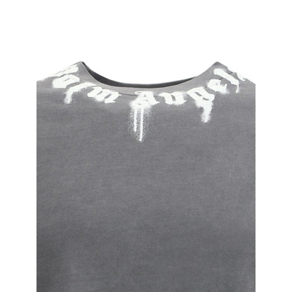 Palm Angels Gray Cotton Sportswear