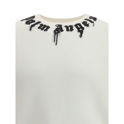 Palm Angels Cream Cotton Sweatshirt