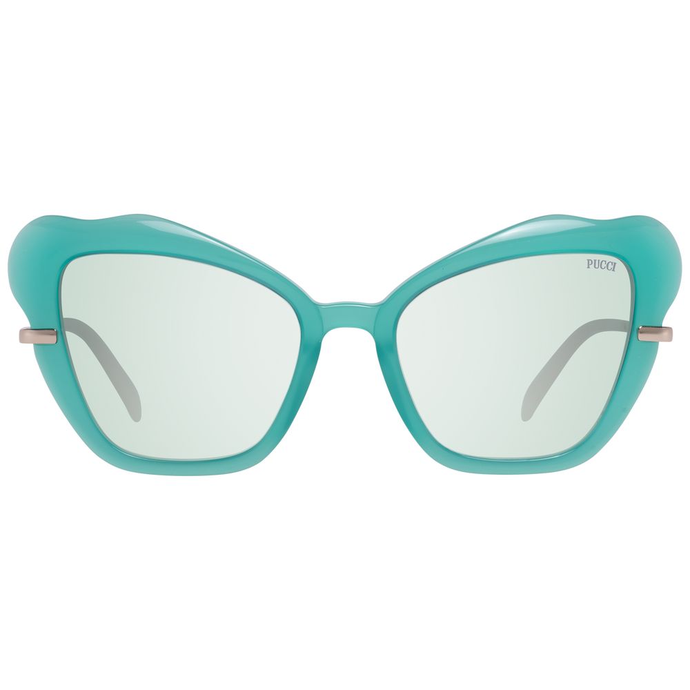 Emilio Pucci Türkis Damen Sonnenbrille