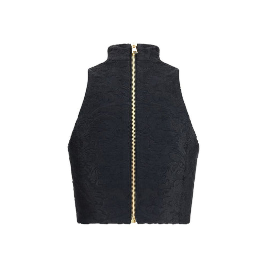 Schwarzes Viskose-Top von Balmain