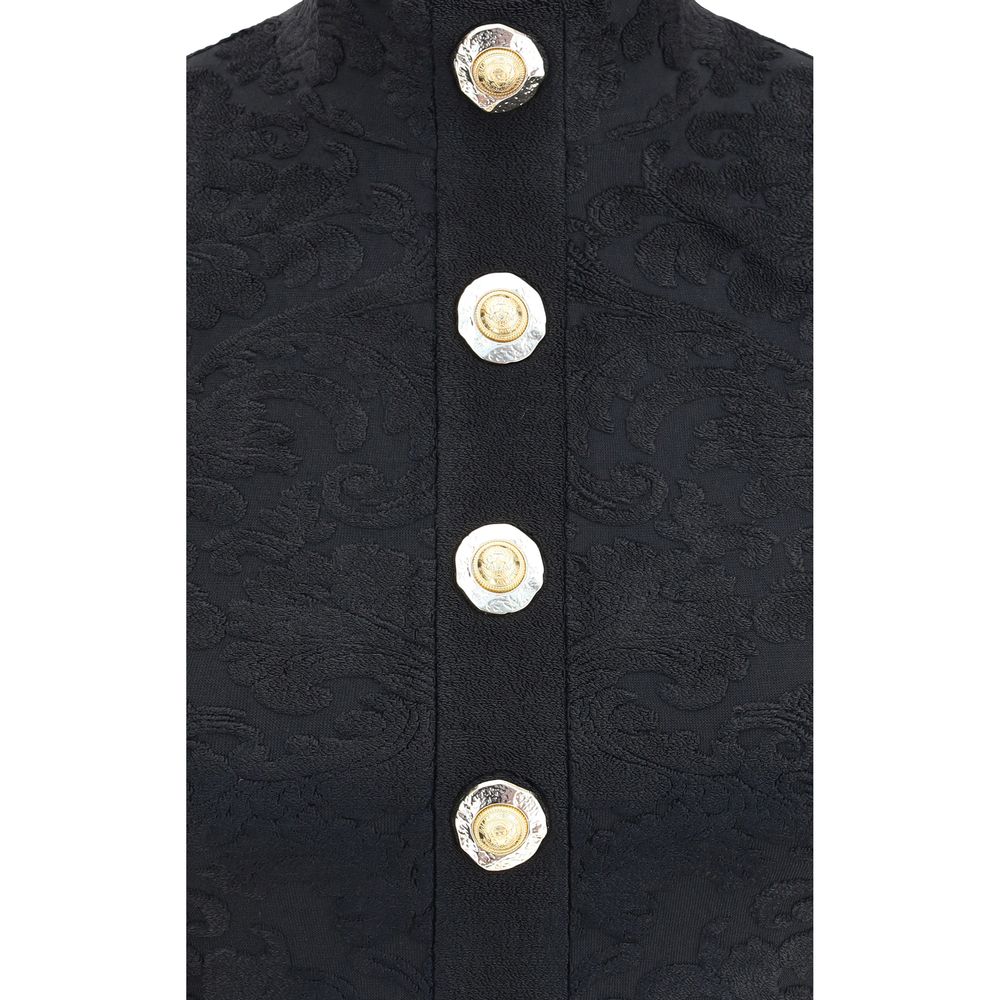 Schwarzes Viskose-Top von Balmain