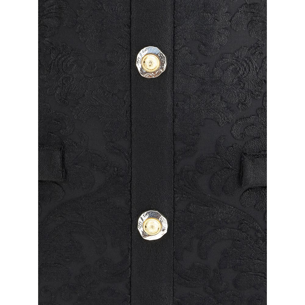 Schwarzes Cocktailkleid aus Viskose von Balmain