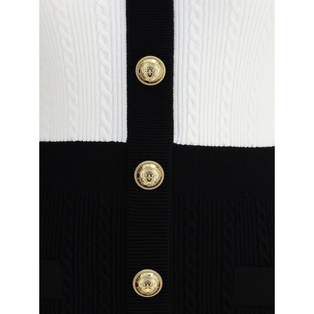 Balmain – Midikleid mit Flechtmuster