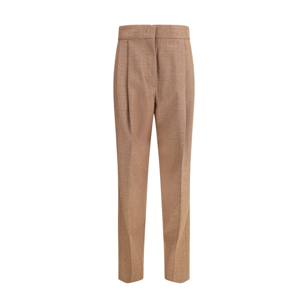Fabiana Filippi Beige Woll-Fleece-Hose