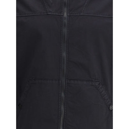 Stone Island Black Cotton Shell Jacket