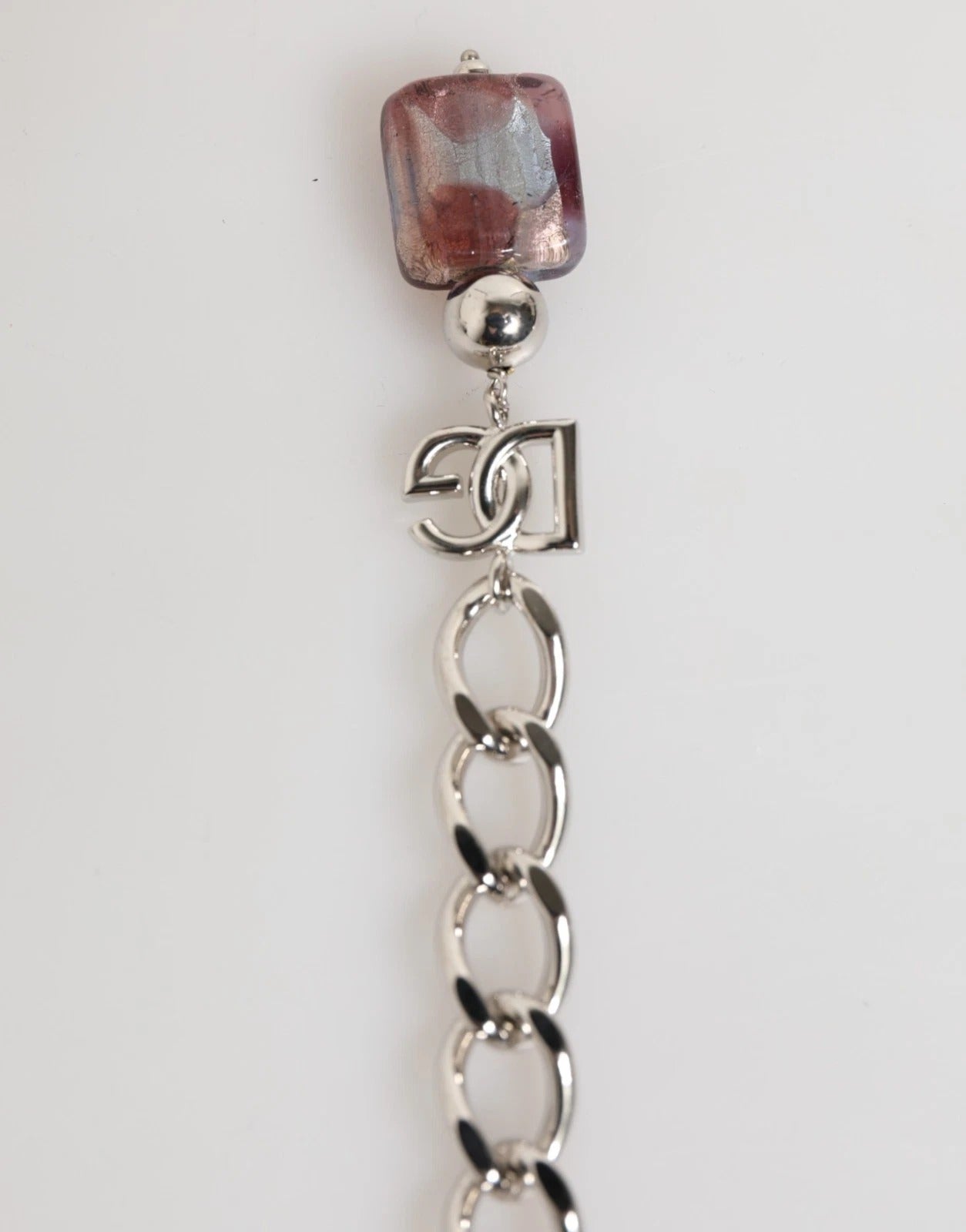 قلادة دولتشي آند غابانا متعددة الألوان من خرز زجاج مورانو النحاسي من زاماك