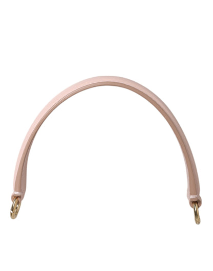 Dolce &amp; Gabbana Riemen Rosa Leder Gold Ton Big Bag Griff Schultergurt