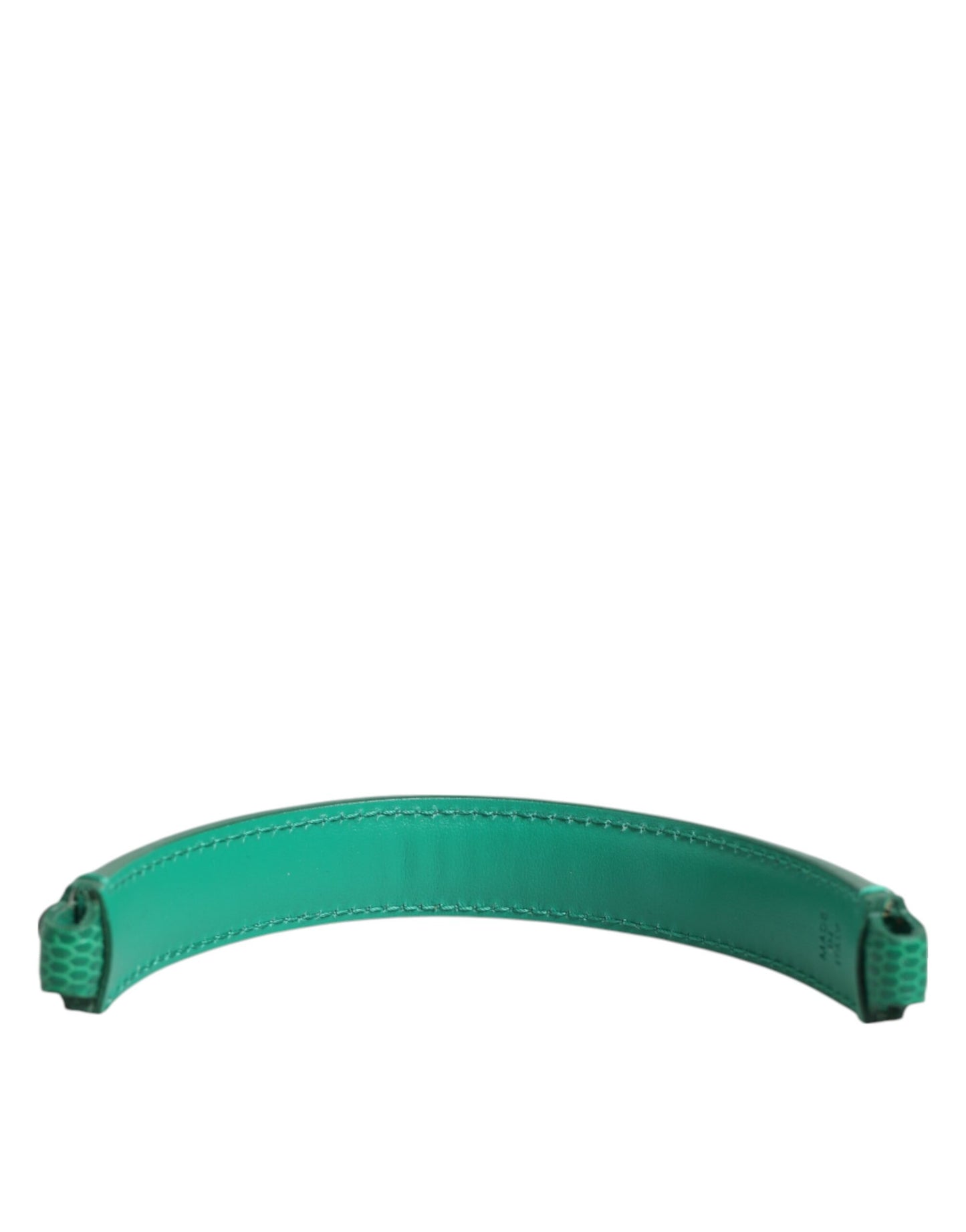 Dolce &amp; Gabbana Grün verzierter Ledertaschengriff Damen Schultergurt