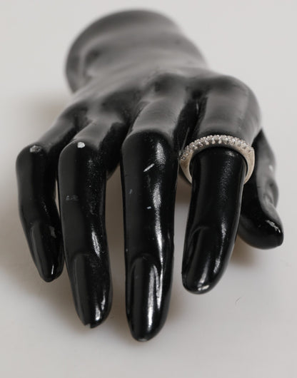 Nialaya Ewigkeitsring aus Sterlingsilber 925, Pavé-Fassung, Zirkonia-Kristall