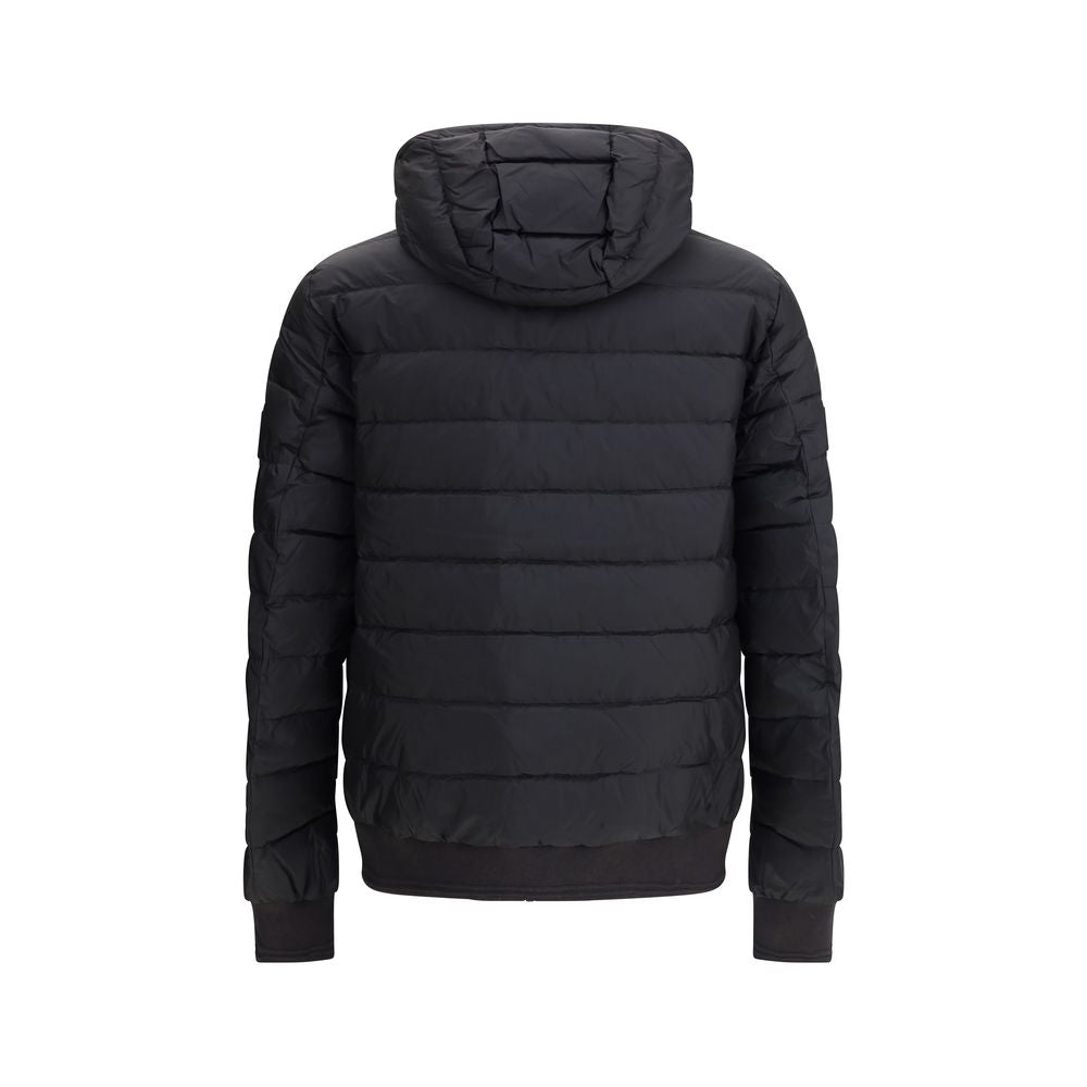 Belstaff Schwarze Nylonjacke in voller Länge