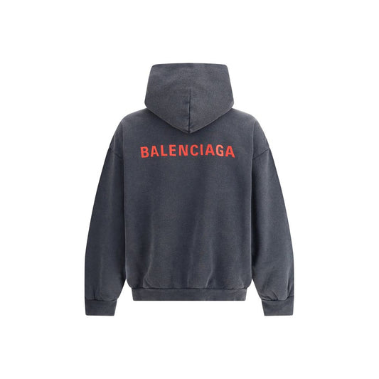 Balenciaga Graues Baumwoll-Sweatshirt