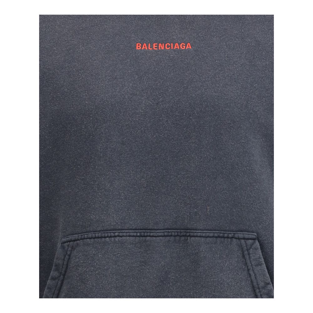 Balenciaga Graues Baumwoll-Sweatshirt