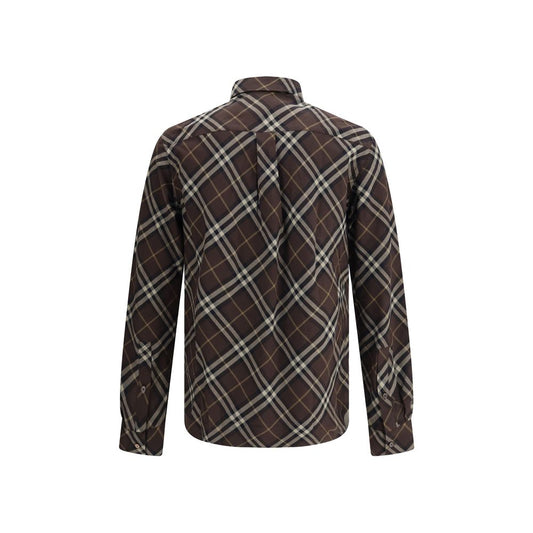 Burberry Hemd mit braunem Baumwollmuster