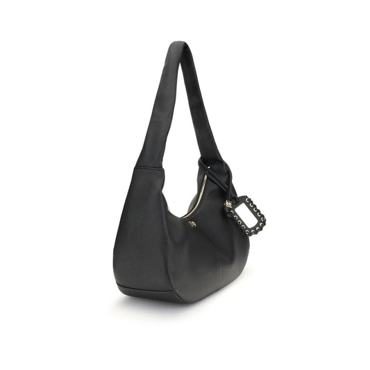 Ganni Hobo-Schultertasche aus Leder