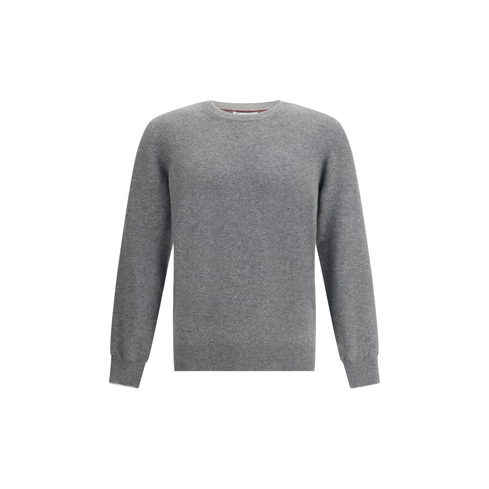Brunello Cucinelli Grauer Kaschmir-Pullover aus Kaschmir
