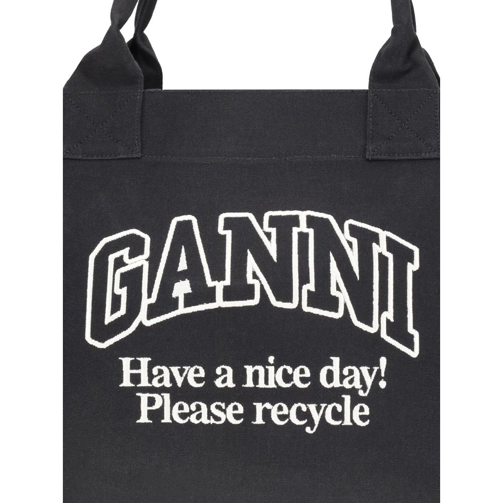 Ganni XXL Canvas-Tragetasche