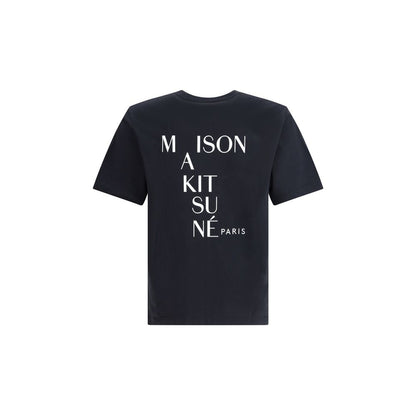 Maison Kitsuné Black Cotton T-Shirt