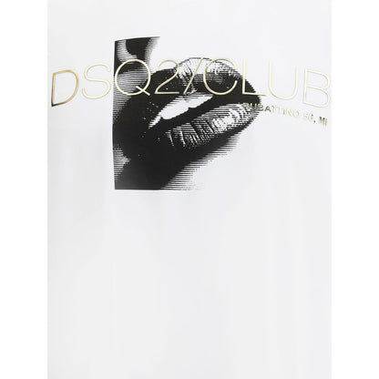 Dsquared² Weißes Baumwoll-T-Shirt