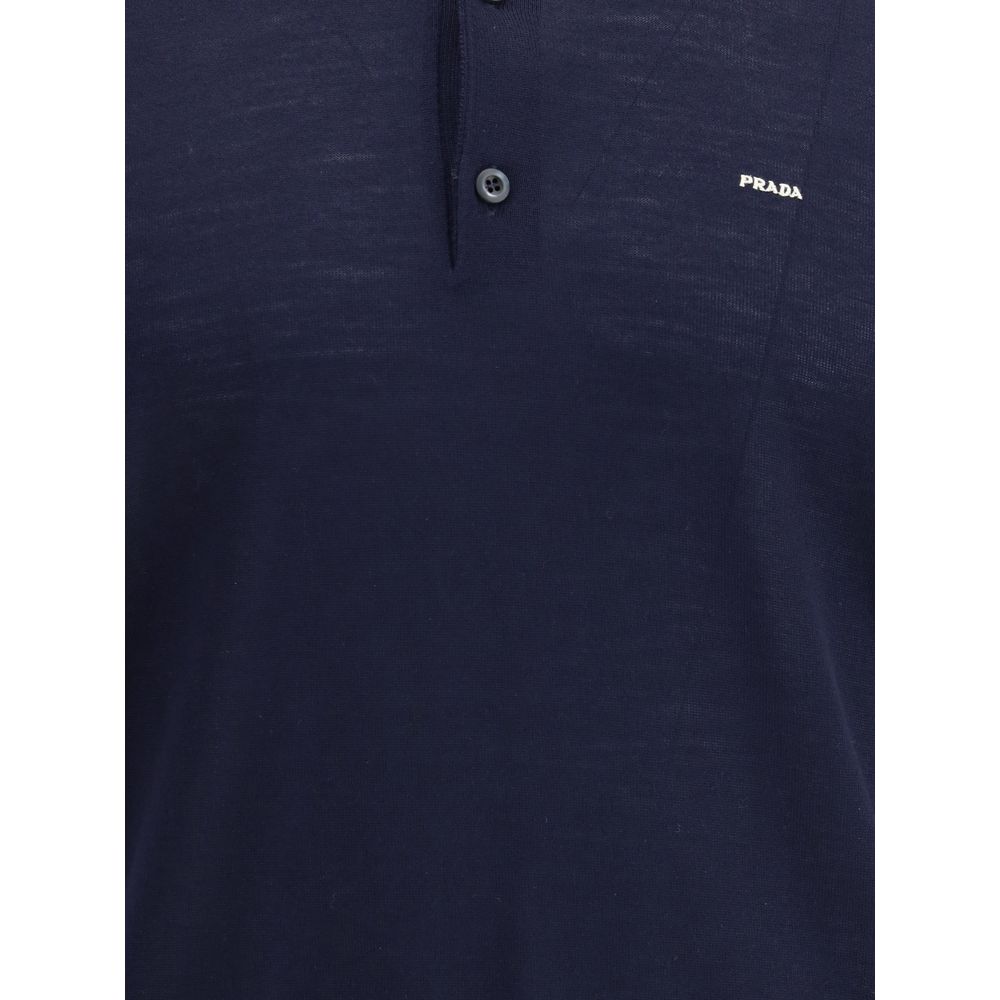 Prada Polopullover aus Schurwolle