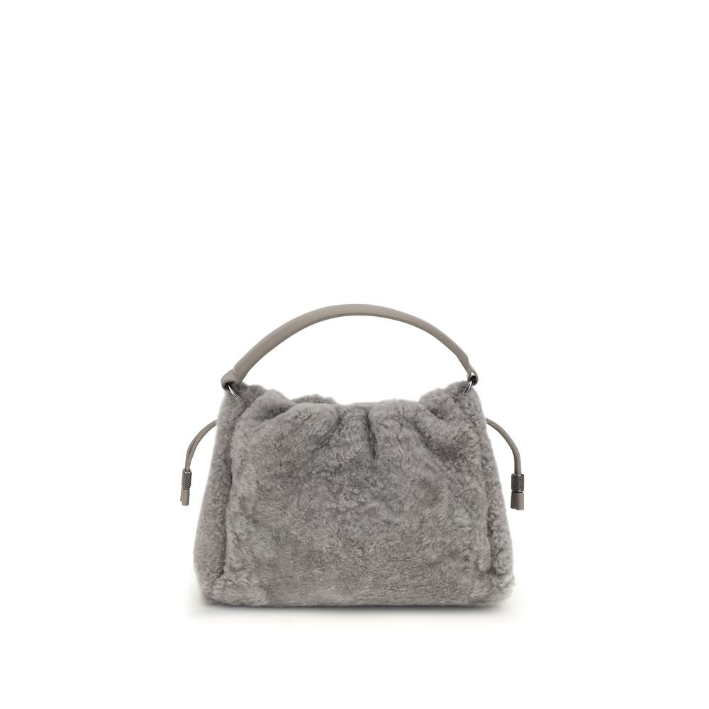 Brunello Cucinelli – Kleine Mellow-Schultertasche aus Shearling