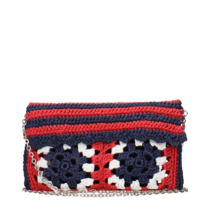 Miu Miu Clutch-Tasche aus mehrfarbigem Raffiastroh