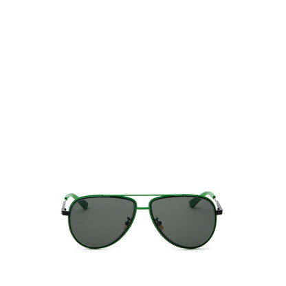 Bottega Veneta Sonnenbrille aus grünem Metall