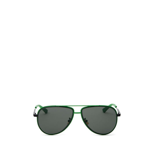 Bottega Veneta Sonnenbrille aus grünem Metall
