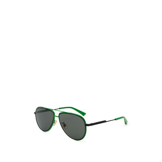 Bottega Veneta Sonnenbrille aus grünem Metall