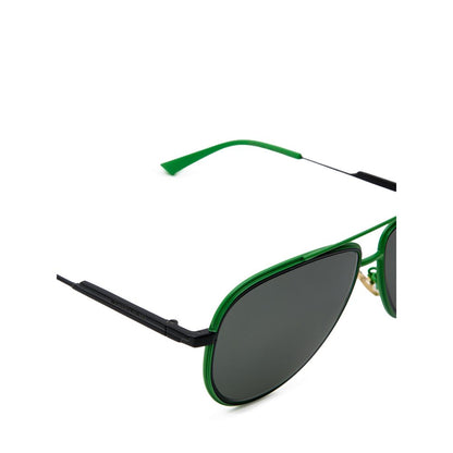 Bottega Veneta Sonnenbrille aus grünem Metall