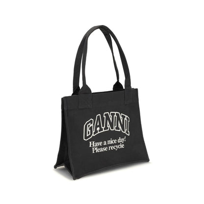 Tragetasche aus Canvas mit Ganni-Logo