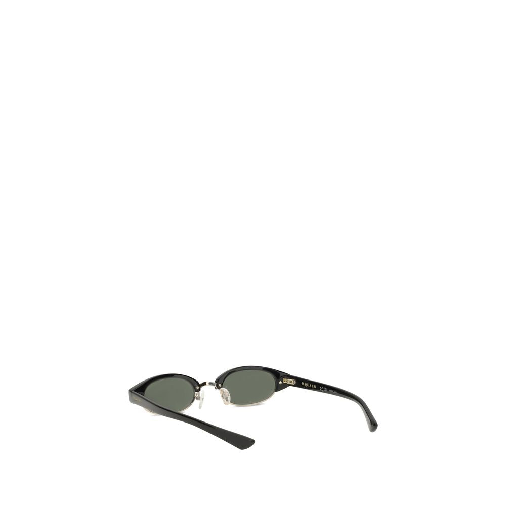 Alexander McQueen Schwarze Acetat-Sonnenbrille